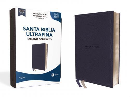 Biblia NVI22 Imitación Piel, Color Azul Marino, Tamaño Compacto