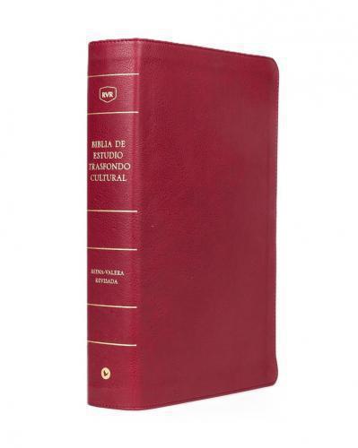 Cultural Background Study Bible RVR, Imitation Leather, Burgundy with Index