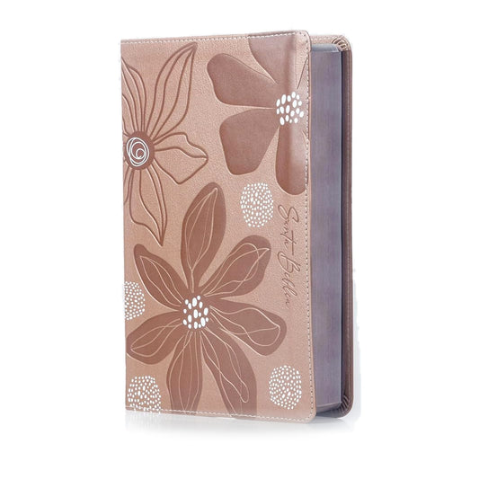 RVR60, Teen Study Bible, Leathersoft, Rose Gold