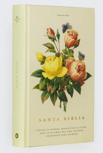 RVR60, Holy Bible, Prize and Gift, Large Print, Hardcover, Floral, Words