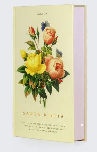 RVR60, Holy Bible, Prize and Gift, Large Print, Hardcover, Floral, Words