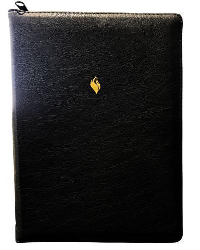 Biblia de Estudio RVR1960 Vida Plena, Imitación Piel, Negro con Cierre e Indice