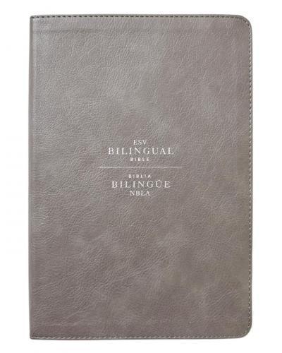 Biblia Bilingue ESV / NBLA Imitación Piel, Color Gris