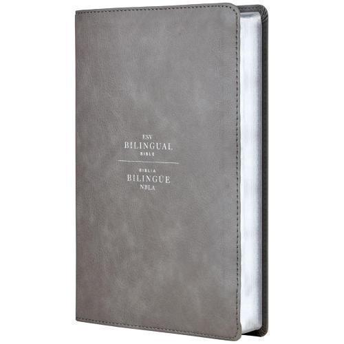 Biblia Bilingue ESV / NBLA Imitación Piel, Color Gris