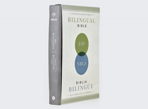 Biblia Bilingue ESV / NBLA Imitación Piel, Color Gris