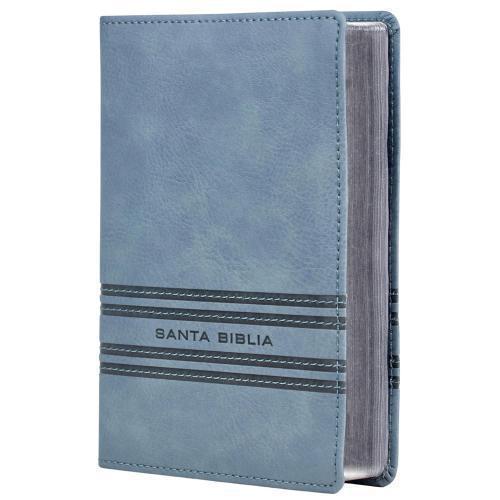NBLA, Santa Biblia, Edición versificada, Tamaño bolsillo, Leathersoft, Gris