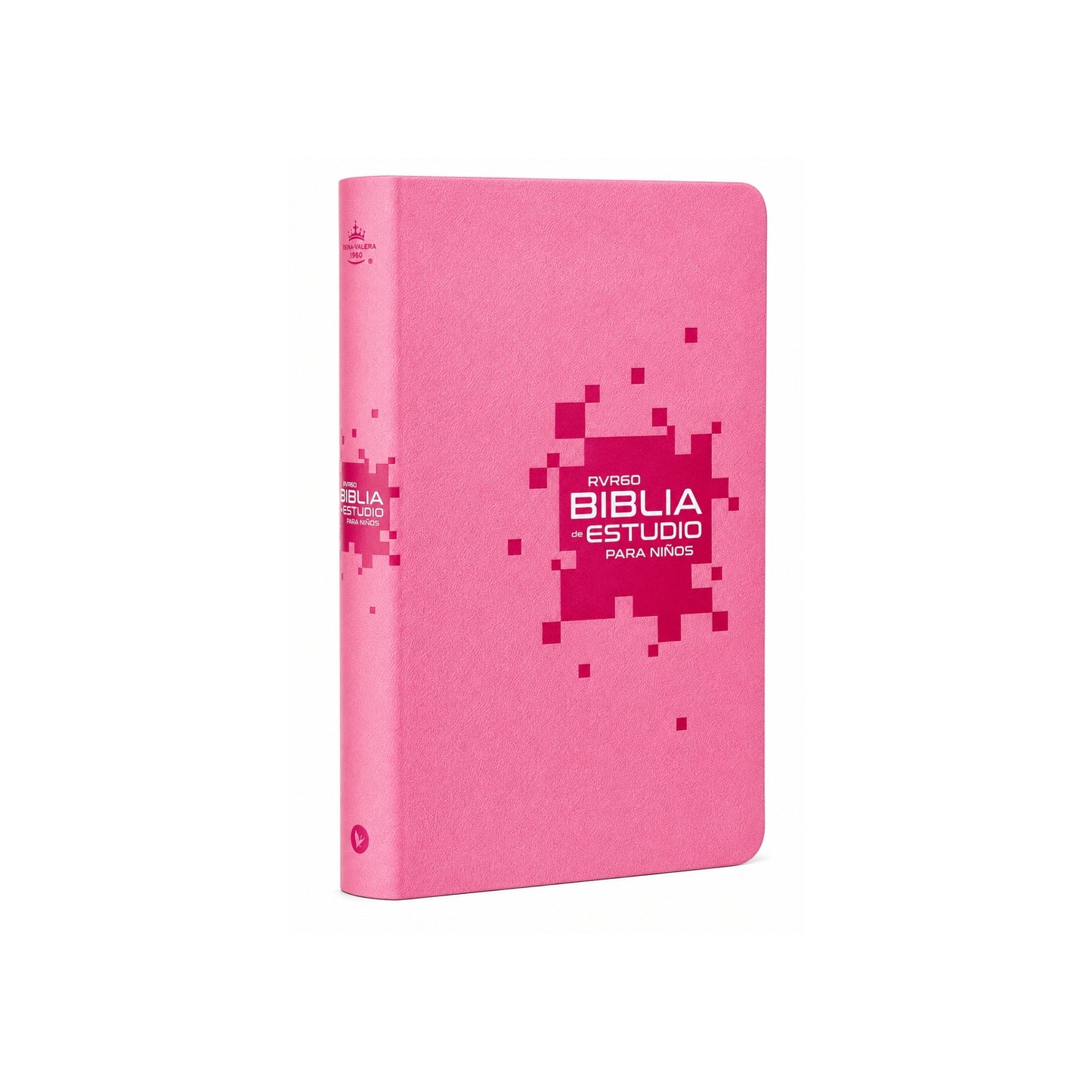 RVR60 Biblia de estudio para niños, Leathersoft, Rosado