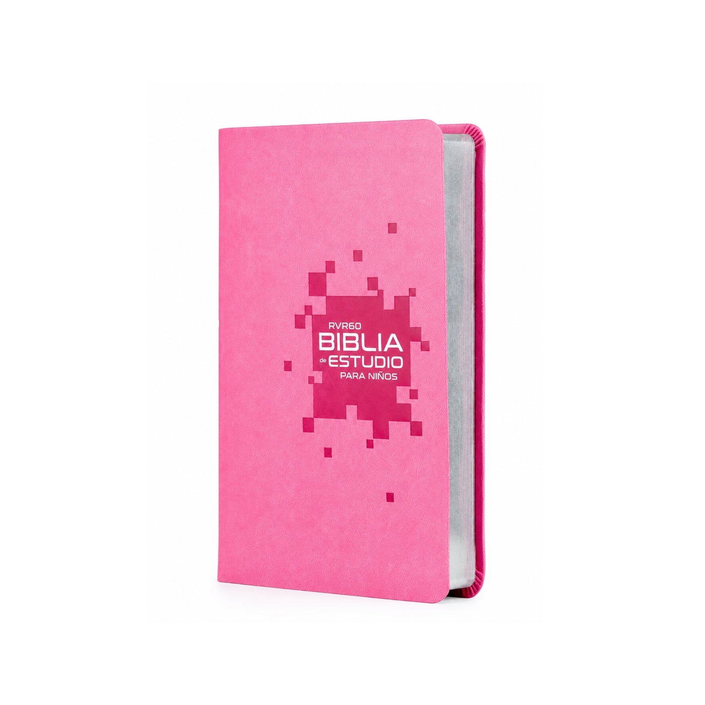 RVR60 Biblia de estudio para niños, Leathersoft, Rosado