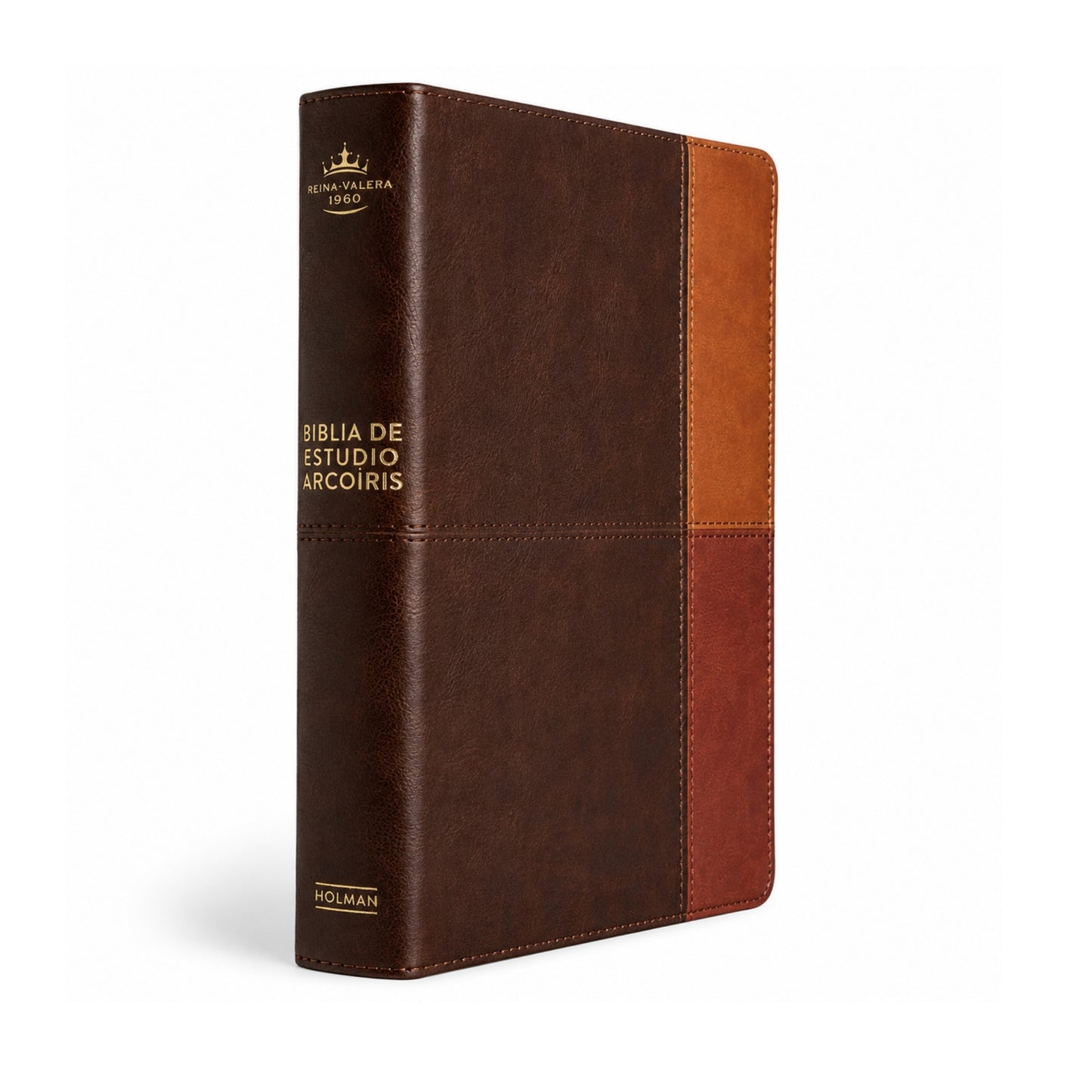 Biblia RVR1960, Biblia de Estudio Arcoiris, Sentipiel color terracota