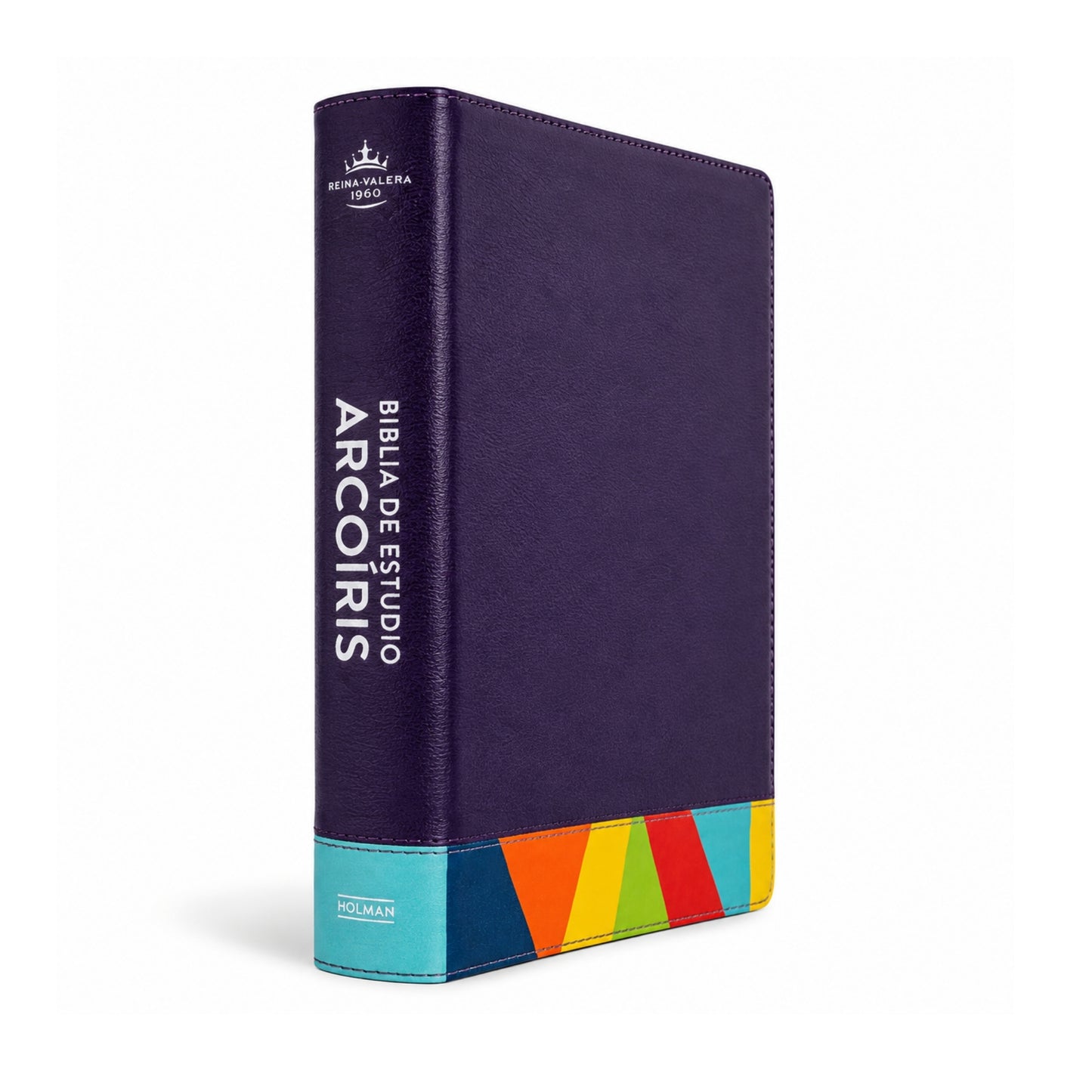 Biblia RVR1960, Biblia de Estudio Arcoiris, Sentipiel color morado