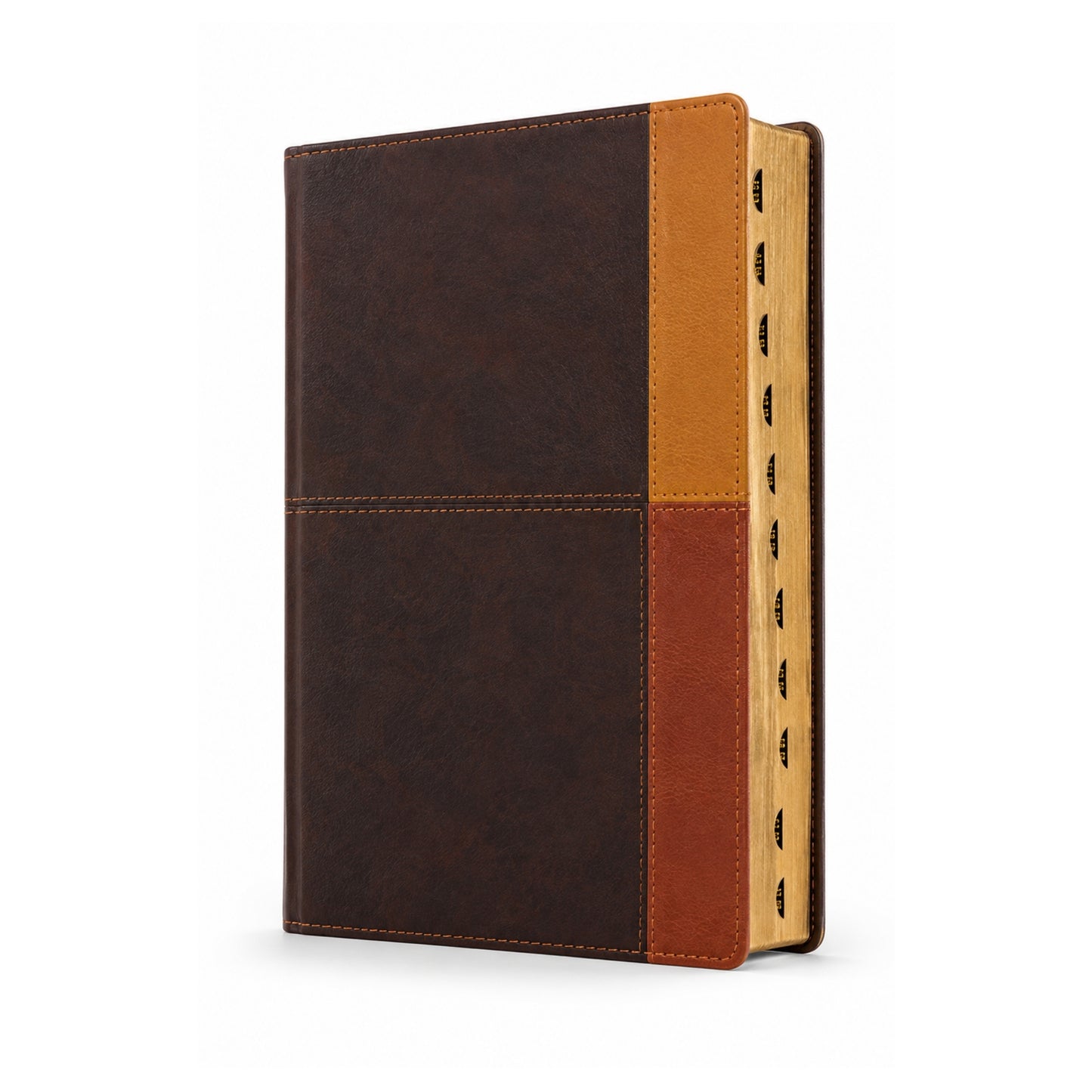 Biblia RVR1960, Estudio Arcoiris, Imitación Piel Color Terracota con índice