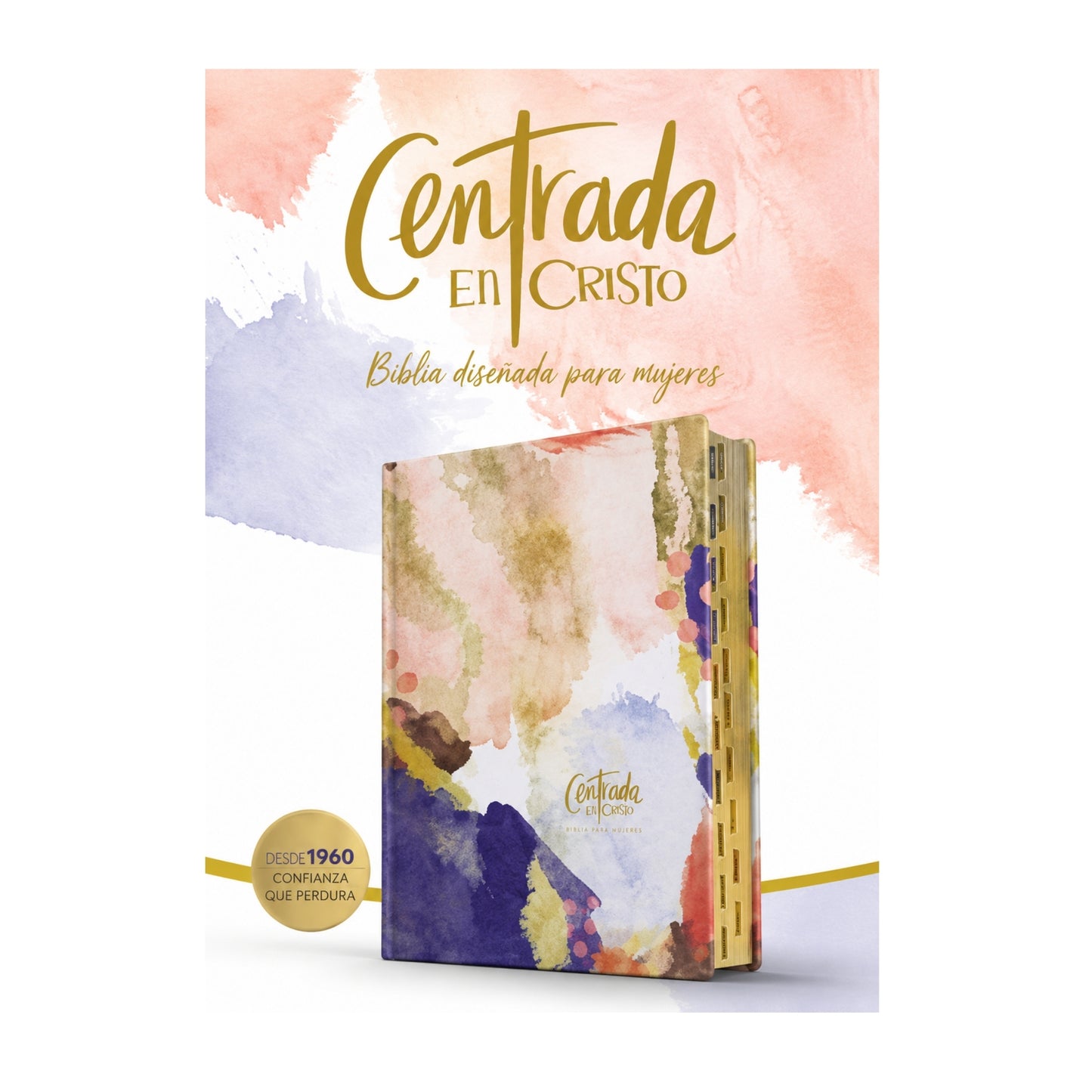 Biblia devocional para mujeres RVR 1960 Centrada en Cristo, matizada símil piel
