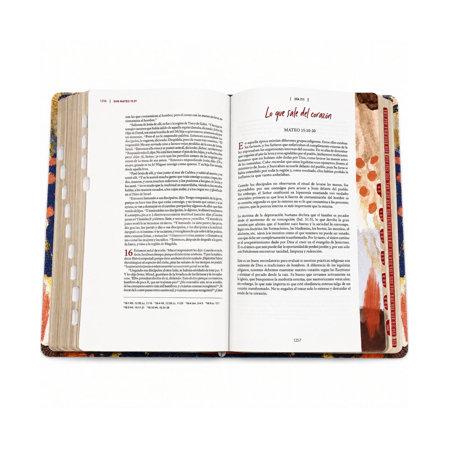 Biblia devocional para mujeres RVR 1960 Centrada en Cristo, matizada símil piel