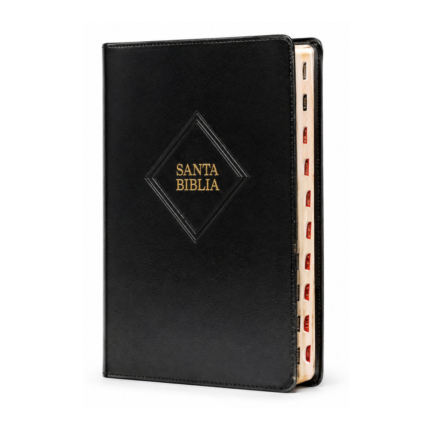 Biblia RVR1960 Imitación Piel, Tamaño Supergigante con Indice, Color Negro