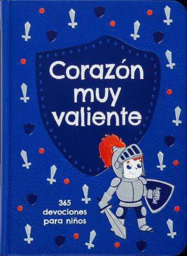 Devocional Corazón muy valiente; 365 devociones para niños, imitacion piel