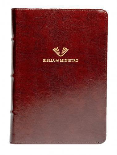 Biblia del Ministro RVR1960 Edición Ampliada, Imitación Piel, Color Caoba