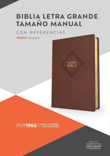 Biblia RVR1960 Tamaño Manual, Imitación Piel Color Café
