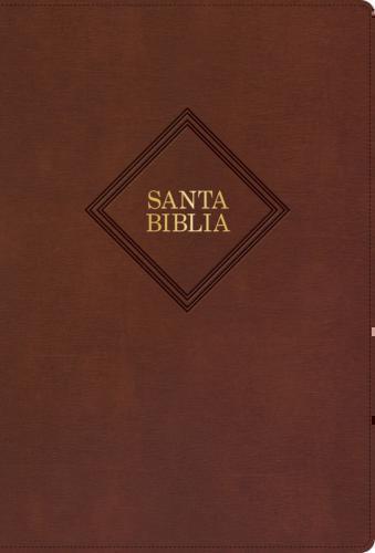 Biblia RVR1960 Tamaño Manual, Imitación Piel Color Café con Indice