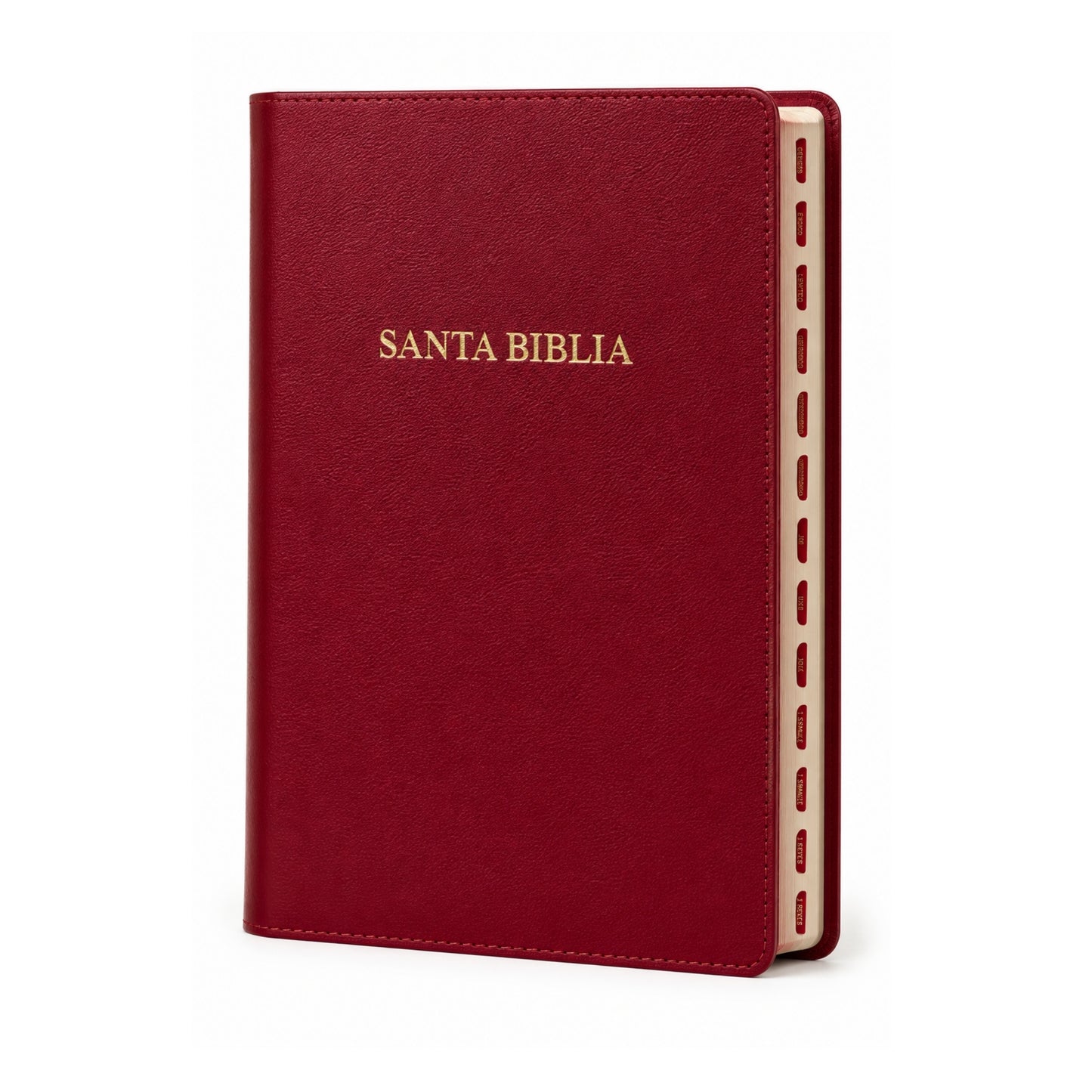 RVR1960 Manual Size Bible, Imitation Leather, Burgundy Large Print with Index