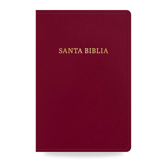 Biblia RVR1960 Imitación Piel, Tamaño Gigante, Color Borgoña
