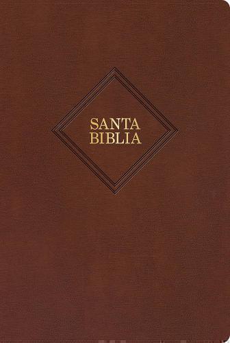 Biblia RVR1960 Piel Fabricada, Tamaño Gigante Color Café