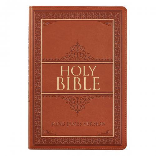 Bible KJV Large Print Imitation Leather Tan Index