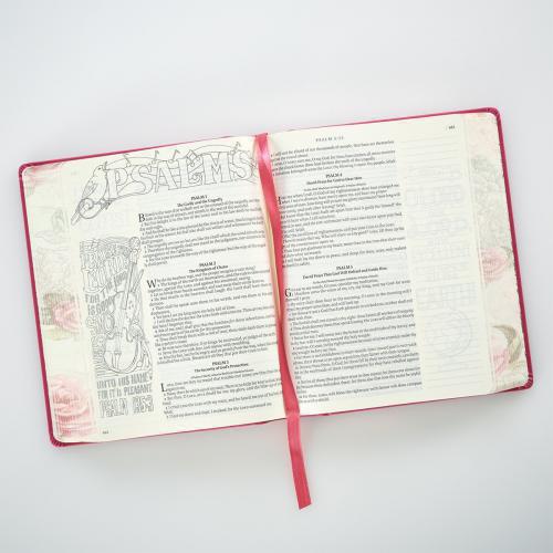 KJV Bible, My Creative Bible, Hardcover Imitation Leather, Pink