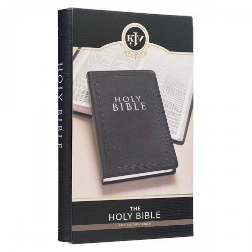 Biblia KJV, Imitación Piel, Tamaño Manual, Edición Regalo, Color Negro