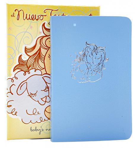 Nuevo Testamento Para Bebé Versión Lbla Imitación Piel Tamaño Bolsillo Color Azu