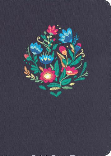 NIV Super Giant Print Bible, Embroidered Blue Over Cloth