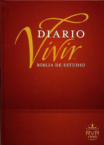 Biblia RVR60 Diario Vivir Estudio Tapa Dura Cafe Tamaño Grande