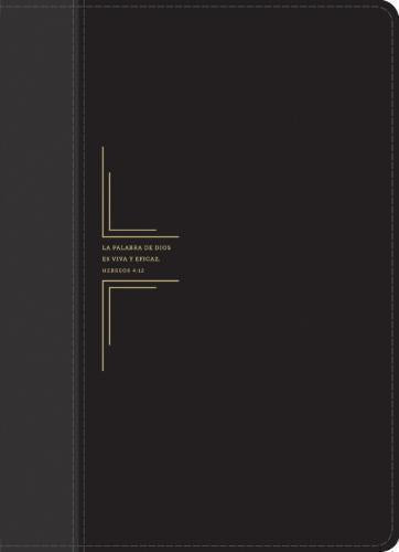 Biblia De Estudio Diario Vivir RVR1960 Color Negro/Onice, SentiPiel