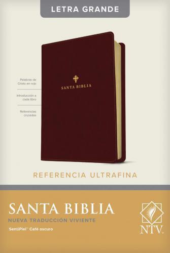 Biblia NTV, Tamaño y letra Grande, Edición De Referencia Ultrafina  Semi-Piel
