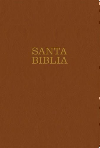 Biblia NTV Tamaño SuperGigante, Imitación Piel Color Café con Indice