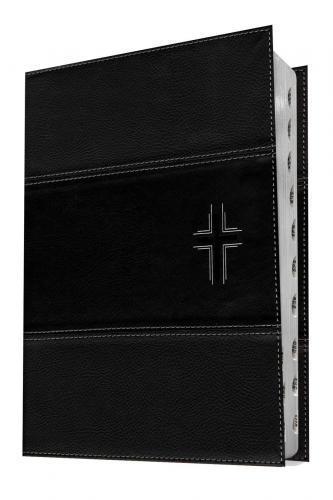Biblia de estudio del Diario Vivir NTV, letra grande, color negro con índice