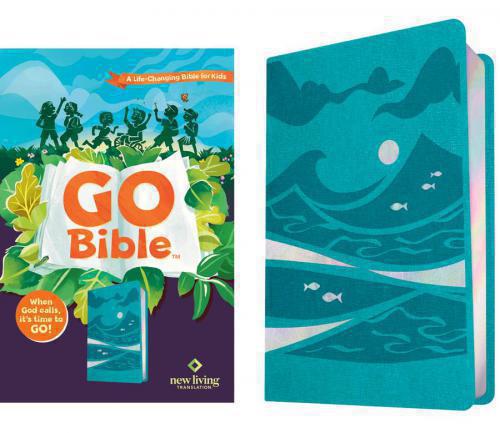 Biblia NLT, Imitación Piel Go Bible Teal Ocean