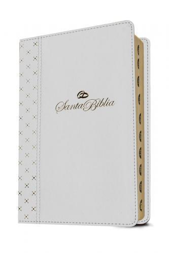Biblia NTV, Tamaño Manual, Imitación Piel, Color Blanco Con Indice