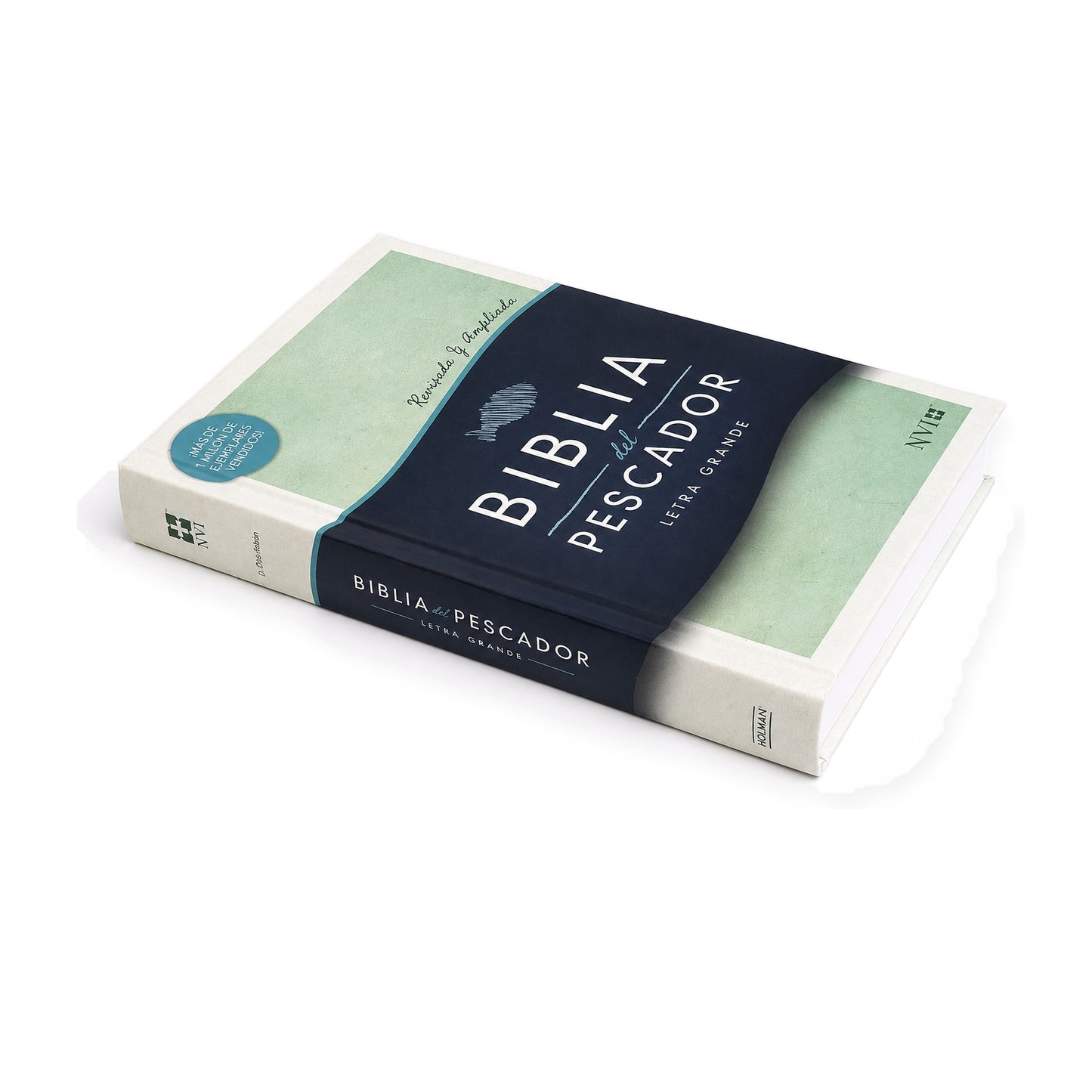 Biblia del Pescador NVI letra grande, verde tapa dura
