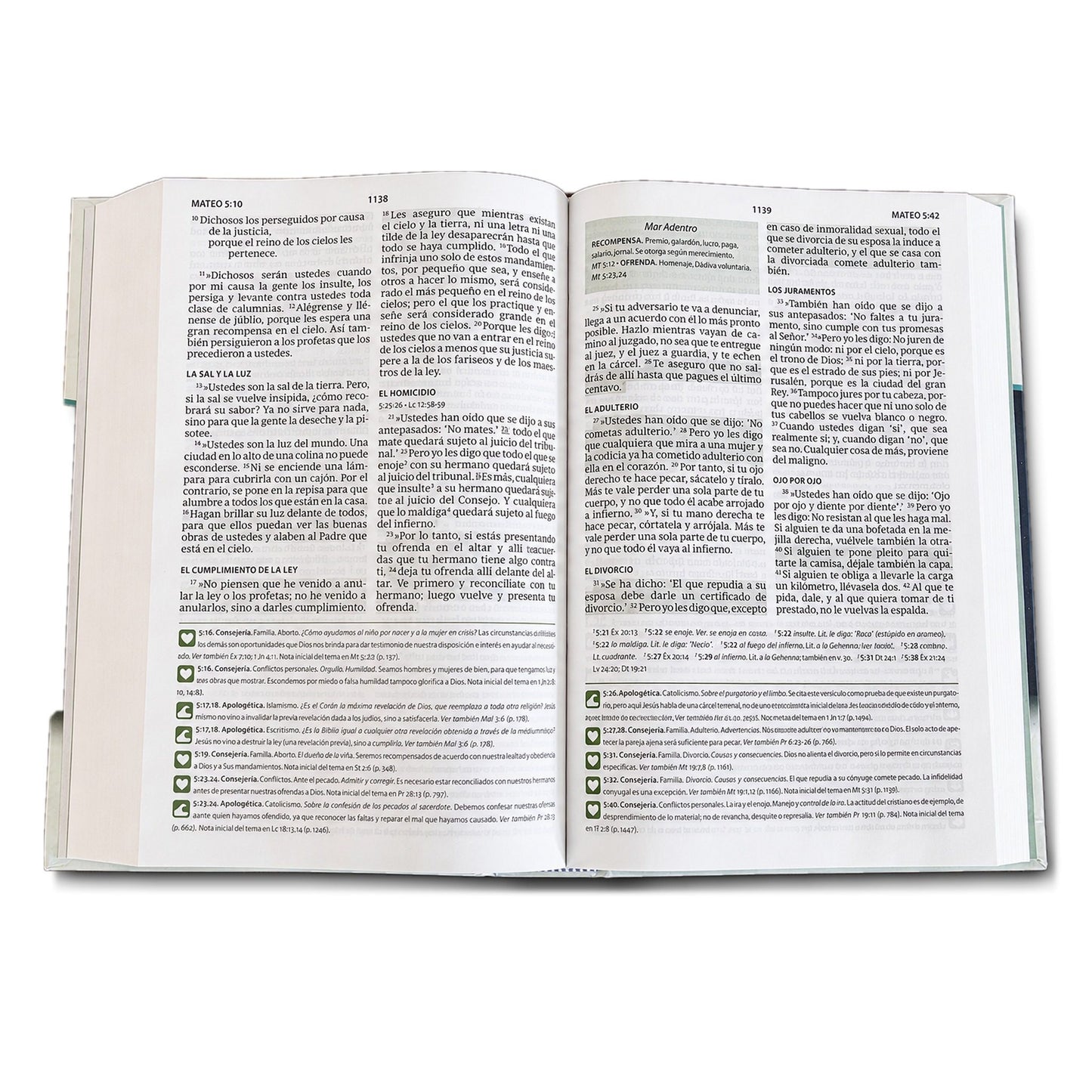 Biblia del Pescador NVI letra grande, verde tapa dura