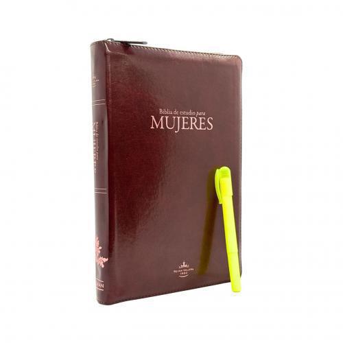 RVR60 Imitation Leather Brown Women's Study Bible with Thumb Index Pocket Cie