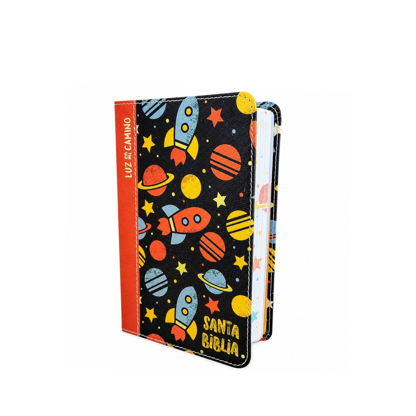 NVI Biblia Luz en mi camino cohetes, multicolor símil piel tamaño compacto