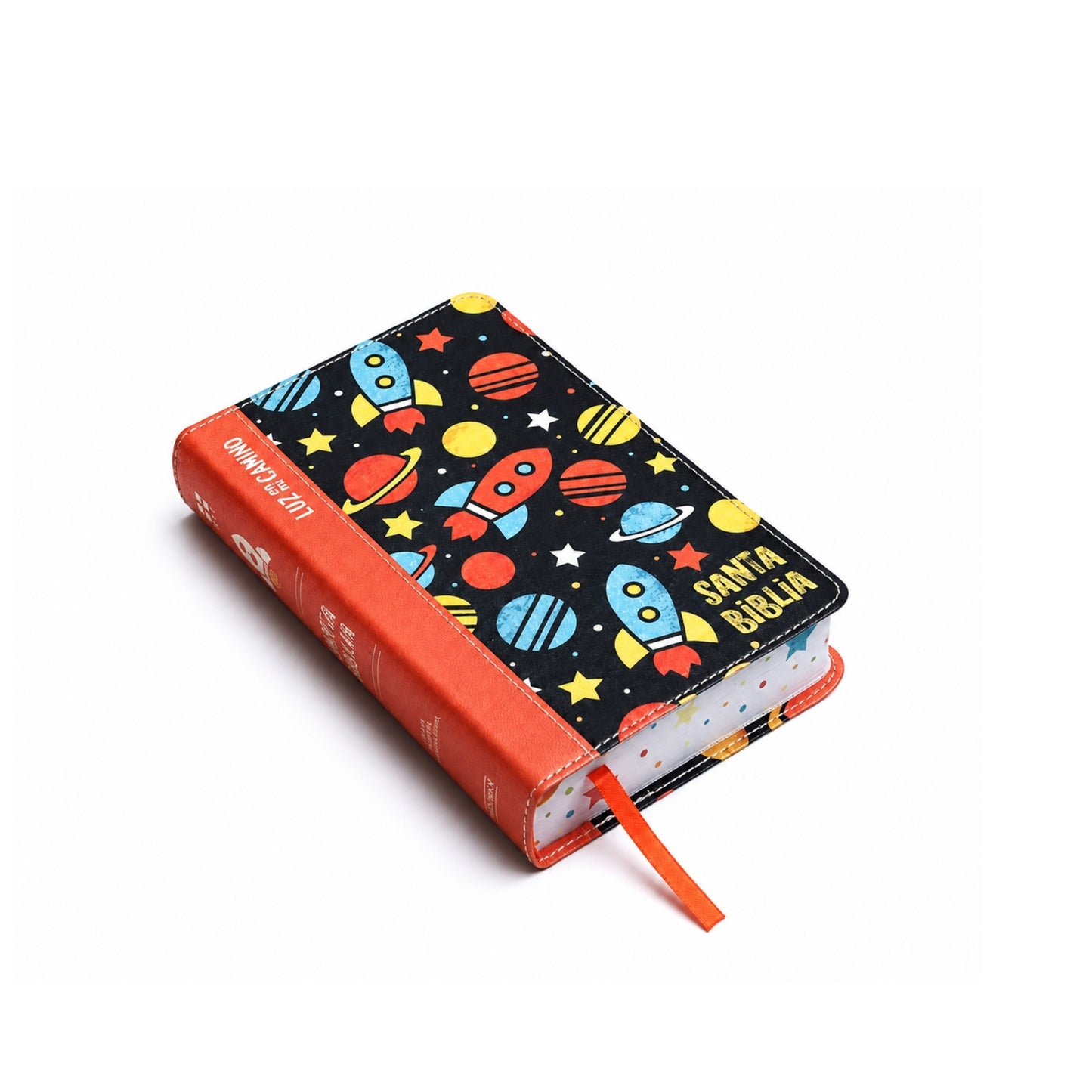 NVI Biblia Luz en mi camino cohetes, multicolor símil piel tamaño compacto