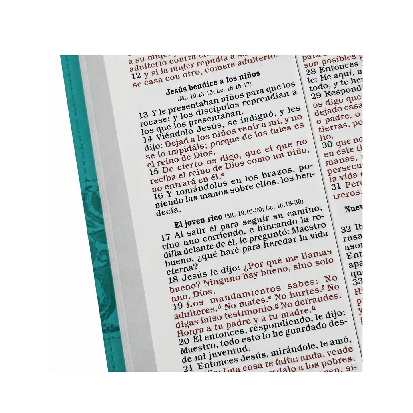 Biblia RVR1960 Regalos y Premios Simil Piel Azul Turquesa