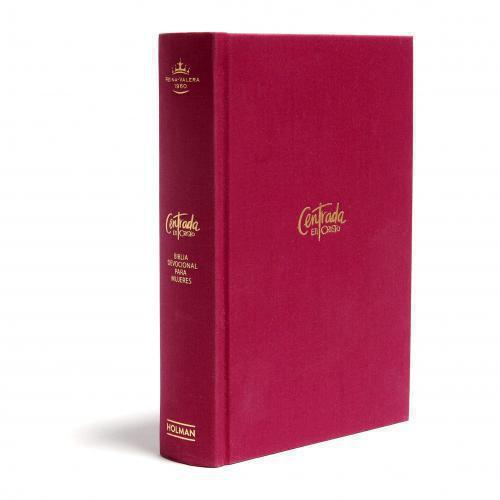 Biblia Devocional RVR1960, Centrada En Cristo, Pasta Dura, Color Rosa Granada, C