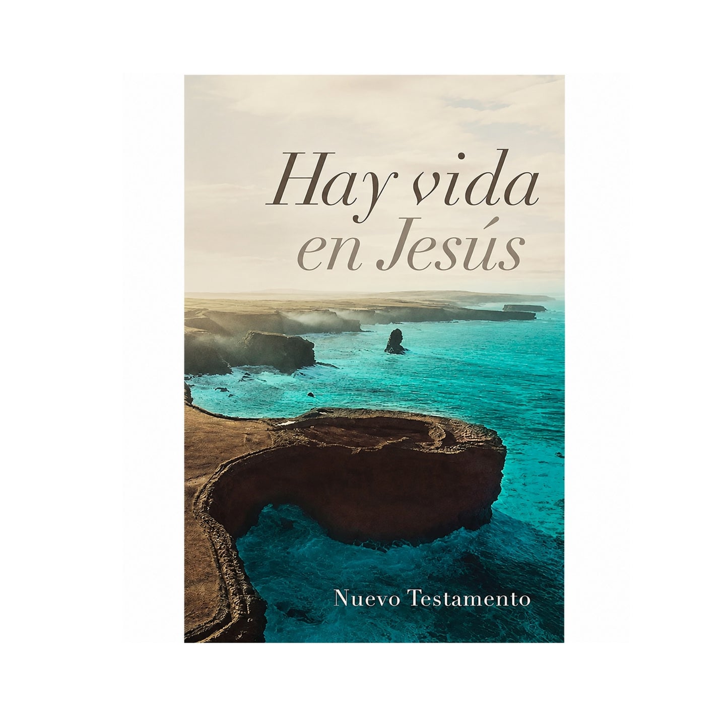 Hay Vida en Jesus Nuevo Testamento RVR60 Rustico Turquesa Tamaño Compacto