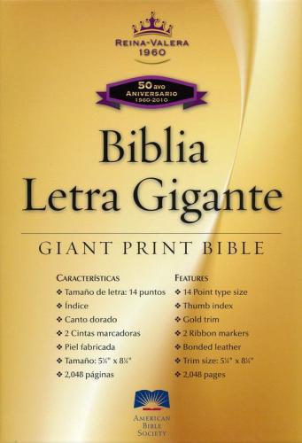 Biblia RVR60 Letra Grande Piel Especial Negro Tamaño Manual Indice