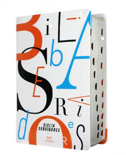 Biblia RVC Tamaño Manual, Cubierta Vinyl, Estudio Servidores con Indice