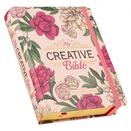 KJV Bible, My Creative Bible, Hardcover Imitation Leather, Floral Design