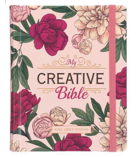 KJV Bible, My Creative Bible, Hardcover Imitation Leather, Floral Design