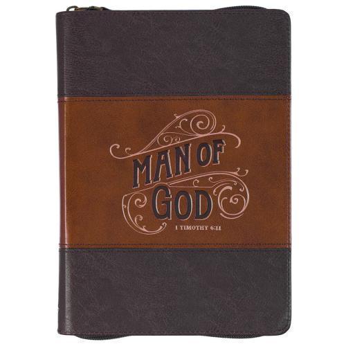 Diario Imitación Piel con Cierre - Man Of God